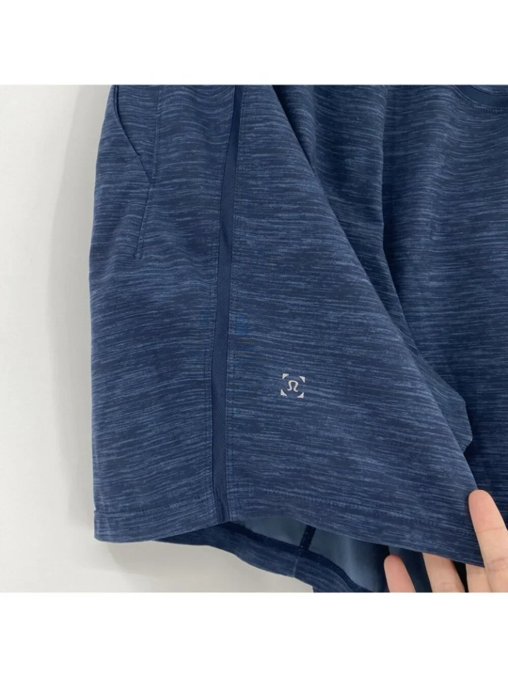 Lululemon Men’s Small Pace Breaker Shorts Blue Heather Unlined 7